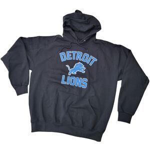 Detroit Lions Black Sweatshirt Hoodie  Size XL TEAM Apparel NFL Football